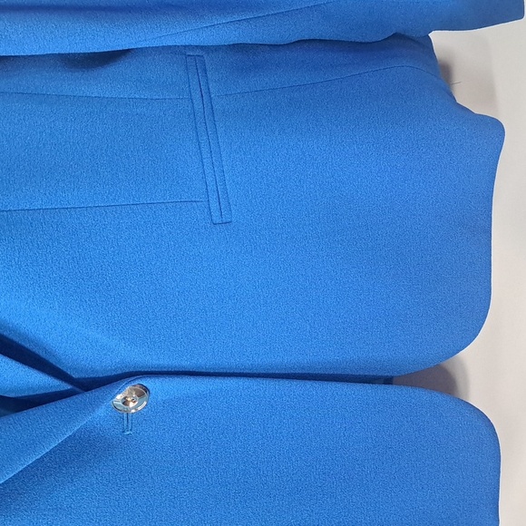 NWT Chelsea Rose Lagoon Blue Vibrant Chic Tailored Structured Blazer Jacket - Picture 5 of 12
